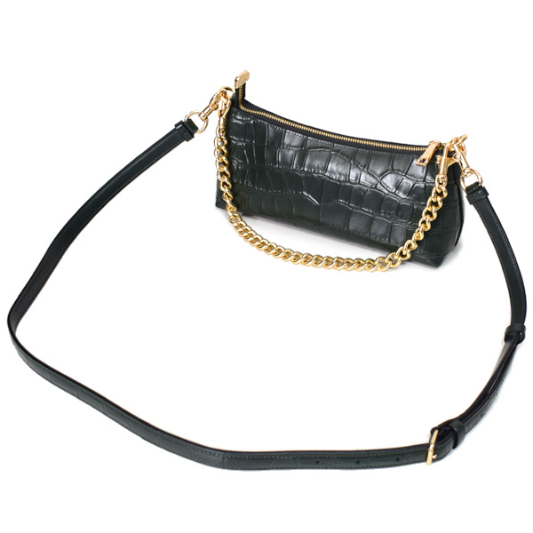 COACH】コーチ クロコダイル エンボスドレザー シャーロット クロス