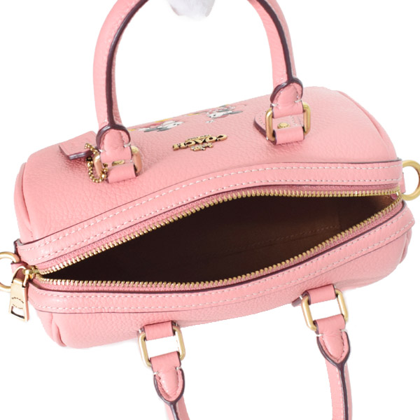 COACH】コーチ ぺブルレザー ディズニー コラボ ミッキー ミニー ミニ