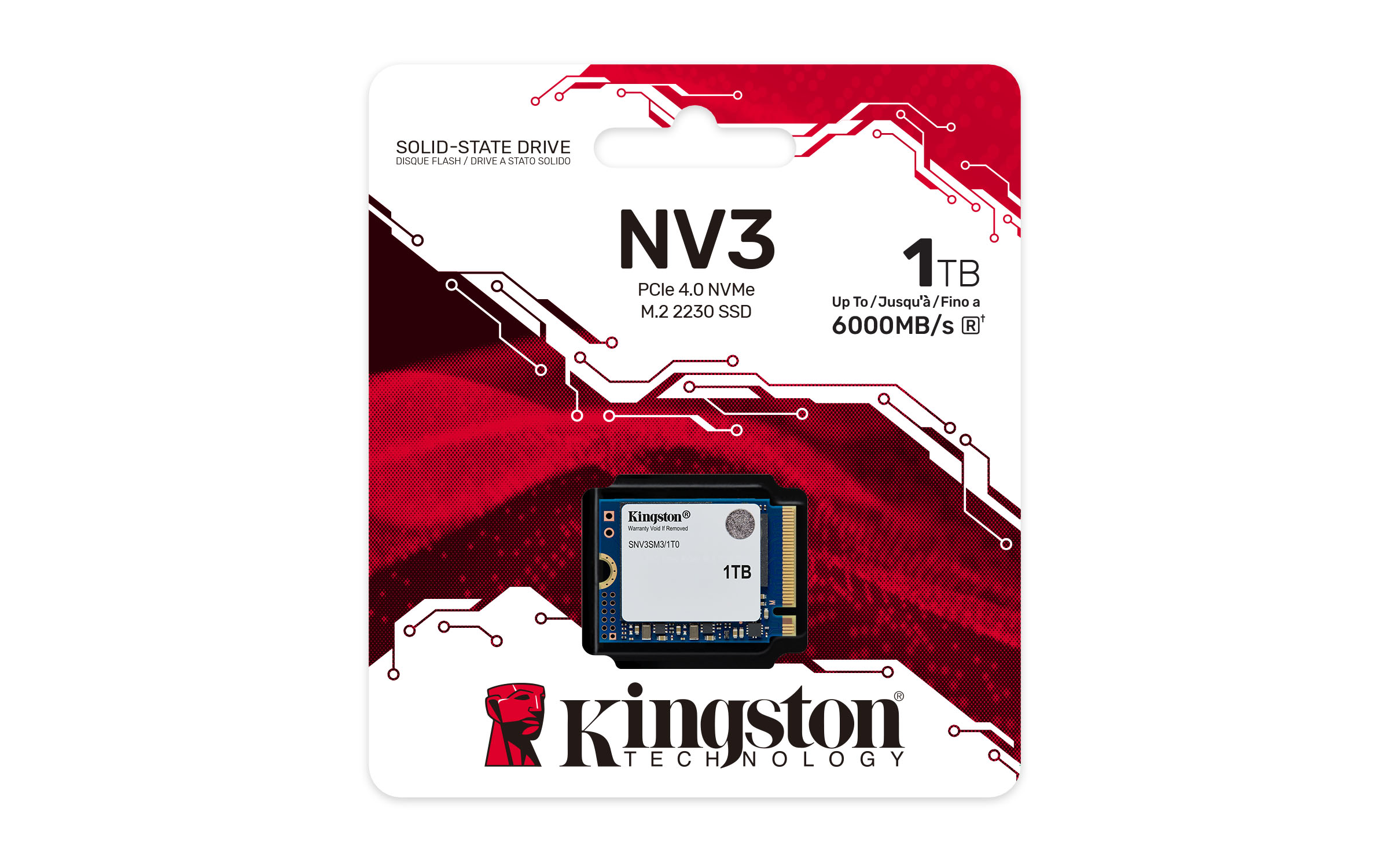 Kingston NV3 1TB M.2-2230 PCIe Gen4 x4 NVMe SSD - CCL Computers