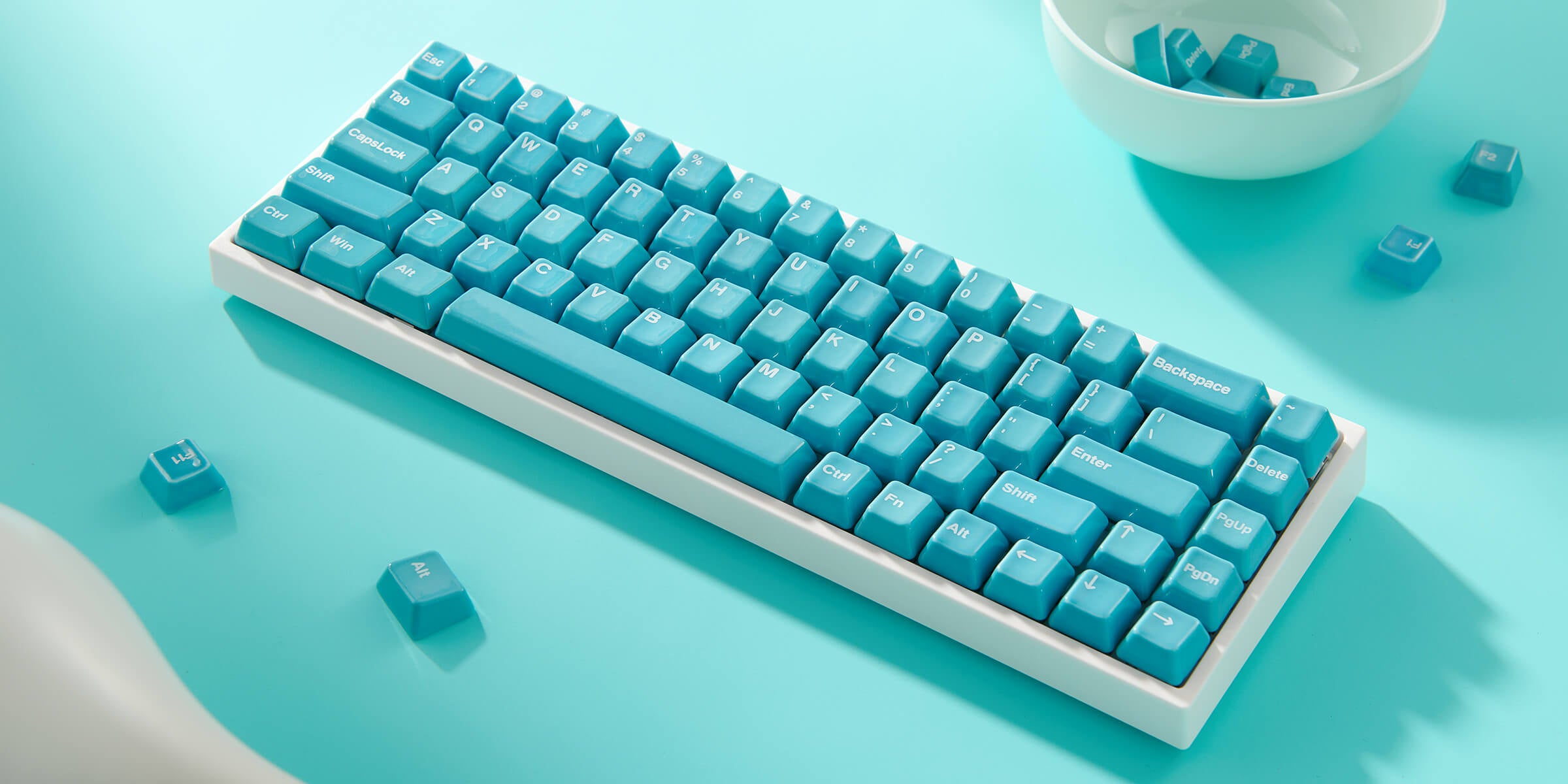 Canal Blue Keycaps | Cerakey