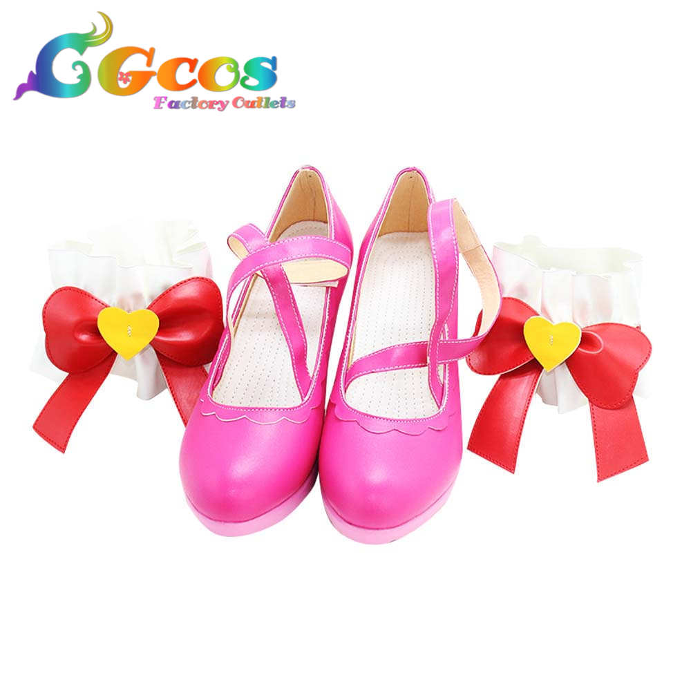 アイカツ! 星宮いちご ピンクステージ コスプレ靴 コスプレブーツ