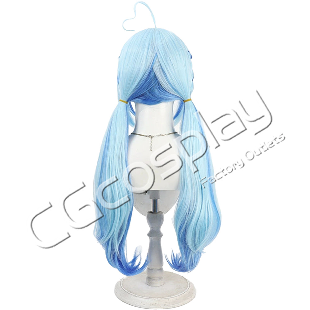 バーチャルYouTuber Vtuber 雪花ラミィ サイバー衣装 コスプレウィッグ