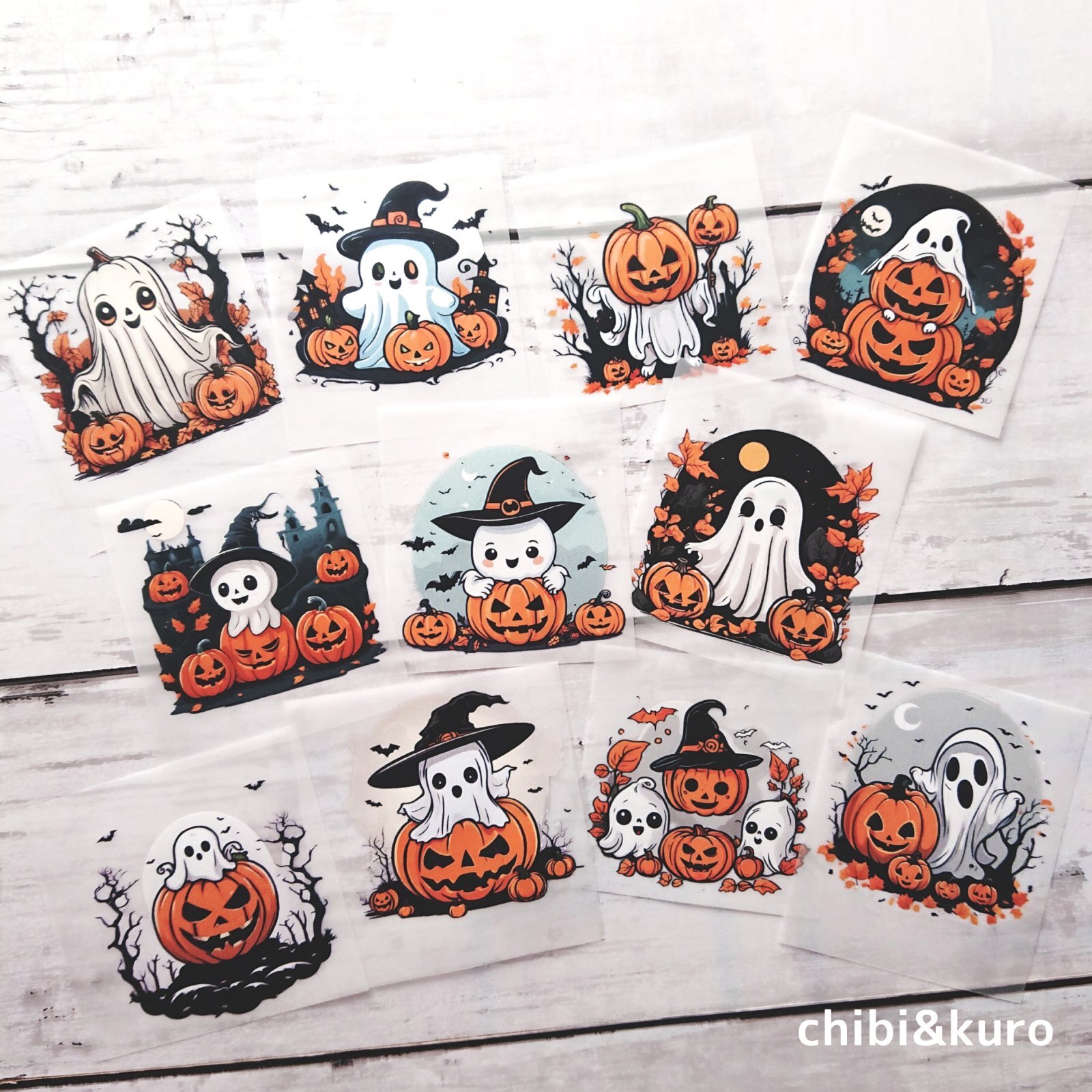 限定販売ミニイラスト5cm幅 5枚set】ハロウィンミニイラスト