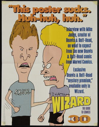 Wizard Issue 30 - MTV's Beavis and Butt-Head - This Poster Sucks