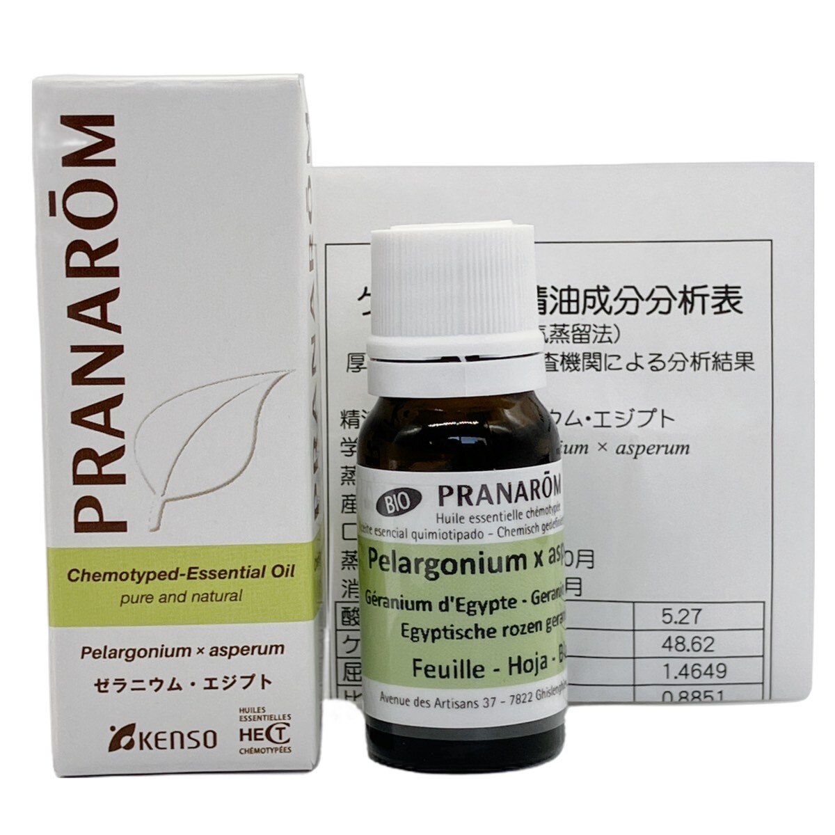 ゼラニウム・エジプト｜プラナロム精油｜ONLINE SHOPカモミール