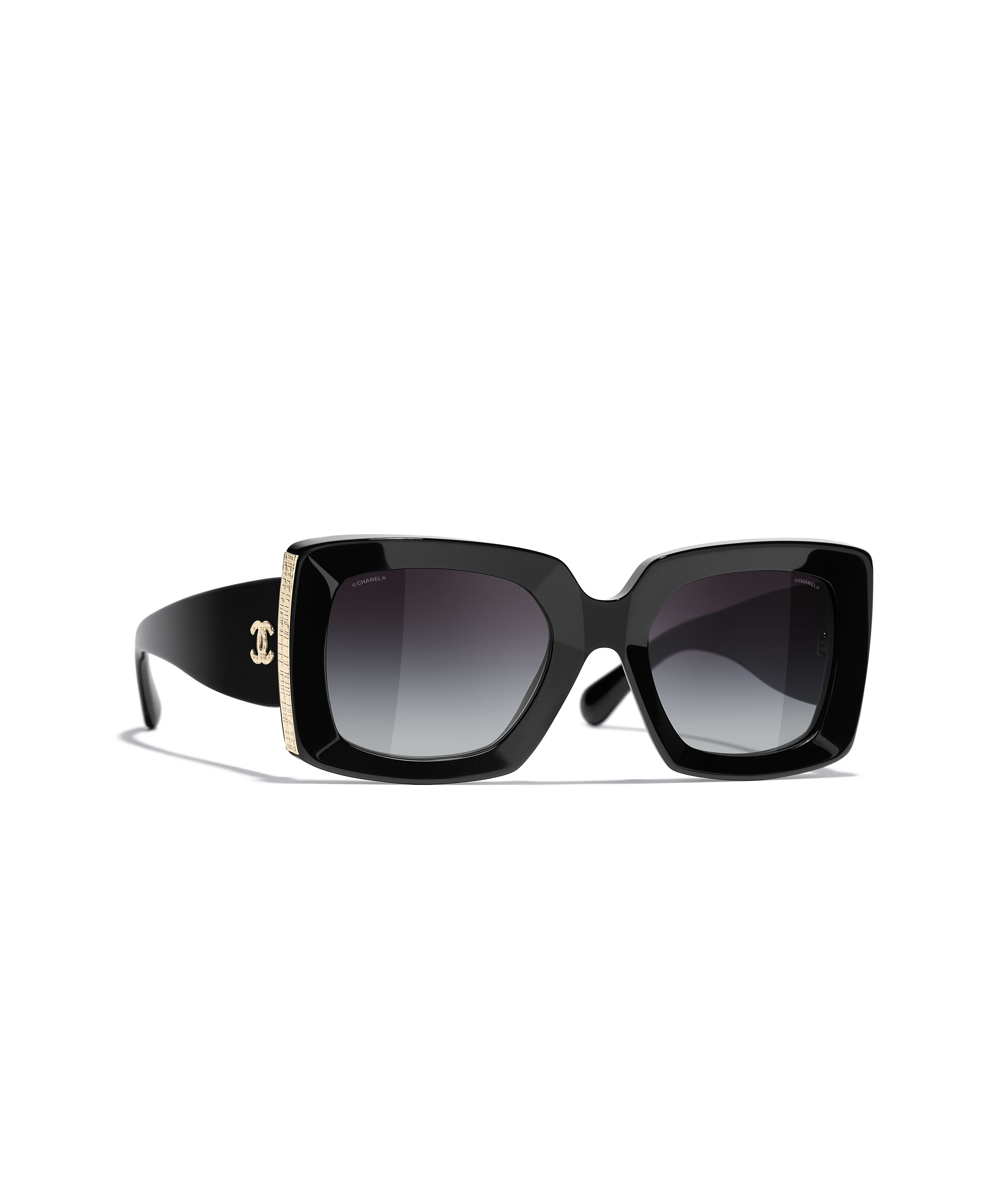 CHANEL Sunglasses: Rectangle Sunglasses, acetate — Fashion | CHANEL