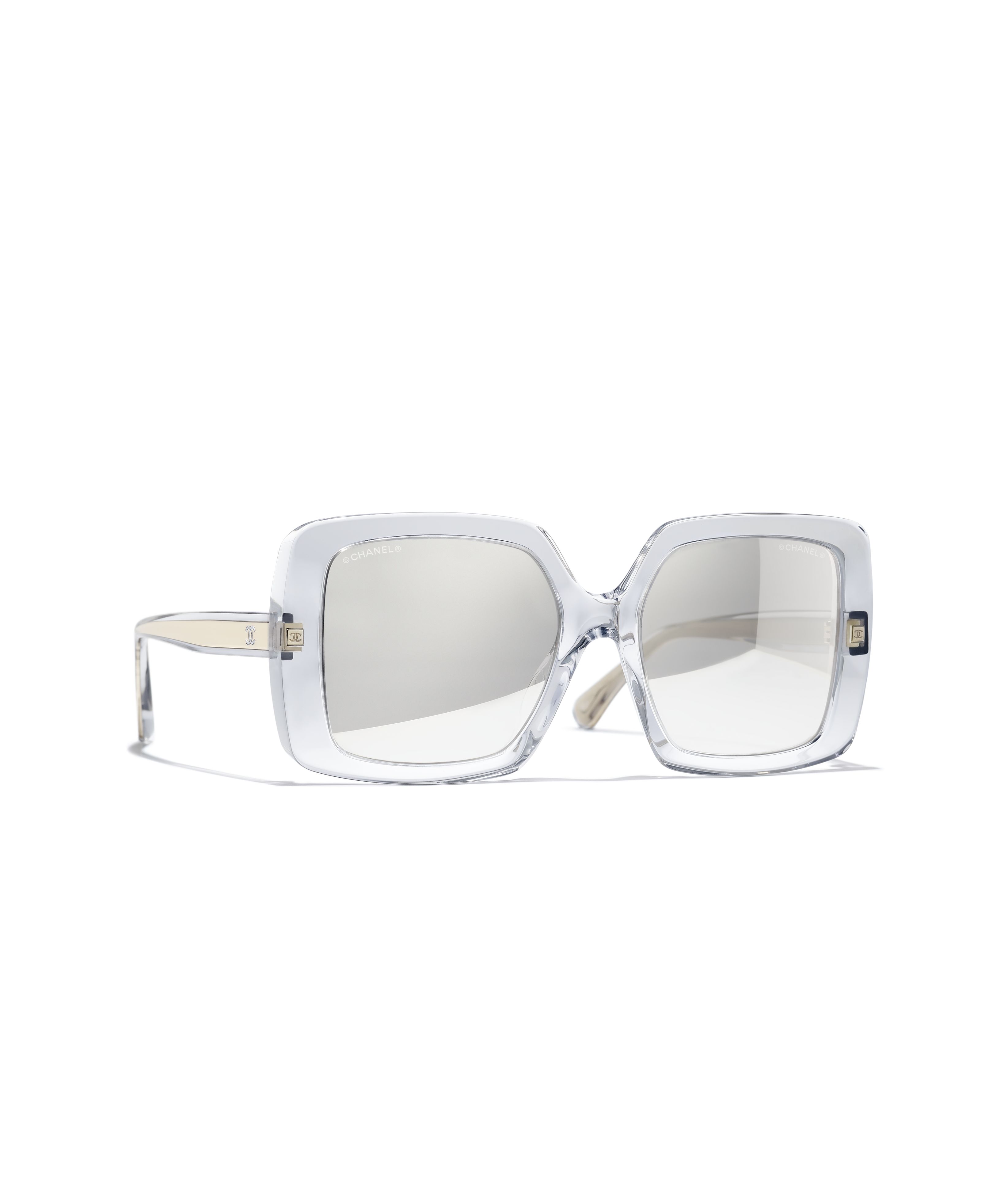 CHANEL サングラス: スクエア シェイプ サングラス, アセテート