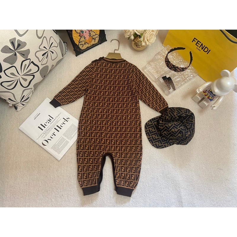 フェンディ ベビー服ロンパースハイブランド韓国風FENDI キッズ秋冬用