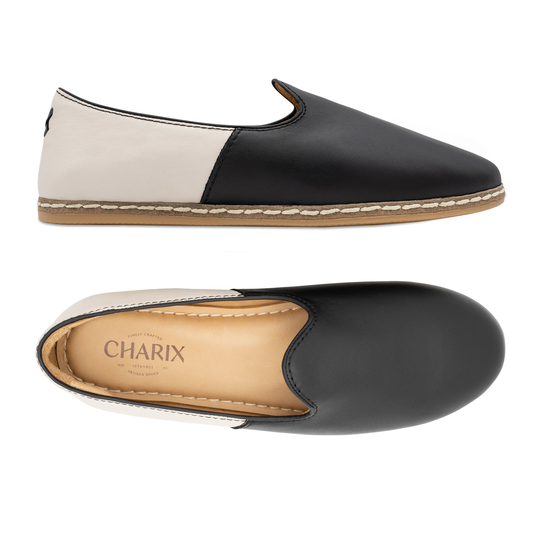 Black & White - Slip On Shoes for Women | Charix