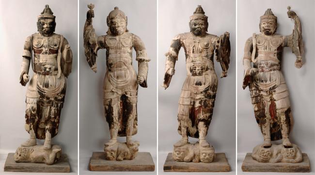 木造四天王立像 [月輪寺] - 山口市ウェブサイト