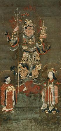 絹本著色毘沙門天像／羽咋市公式ホームページ