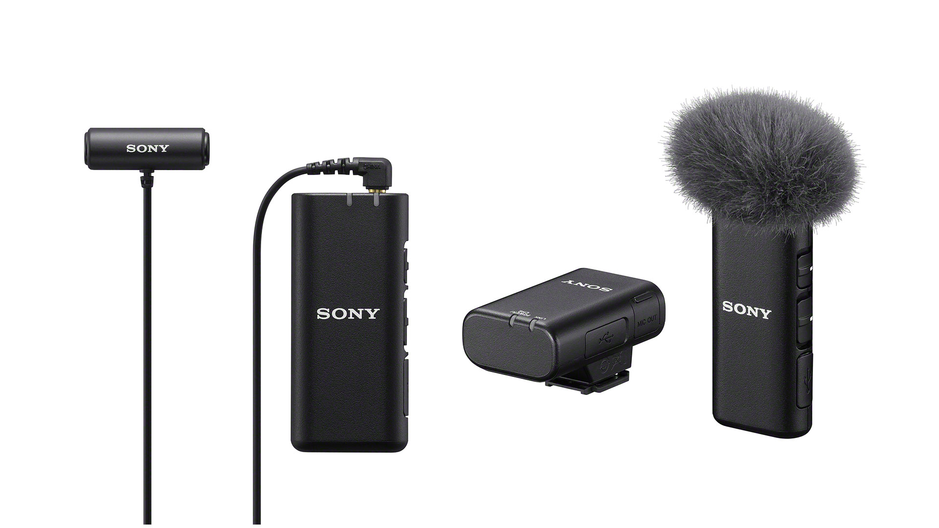 Sony ECM-W2BT Wireless Microphone and ECM-LV1 Compact Stereo