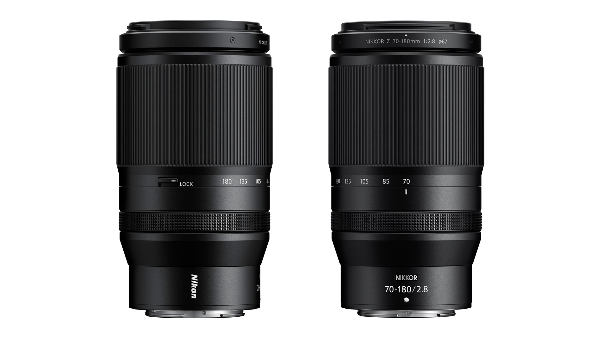 ニコンが NIKKOR Z 70-180mm F2.8とNIKKOR Z 180-600mm F5.6-6.3 VRを