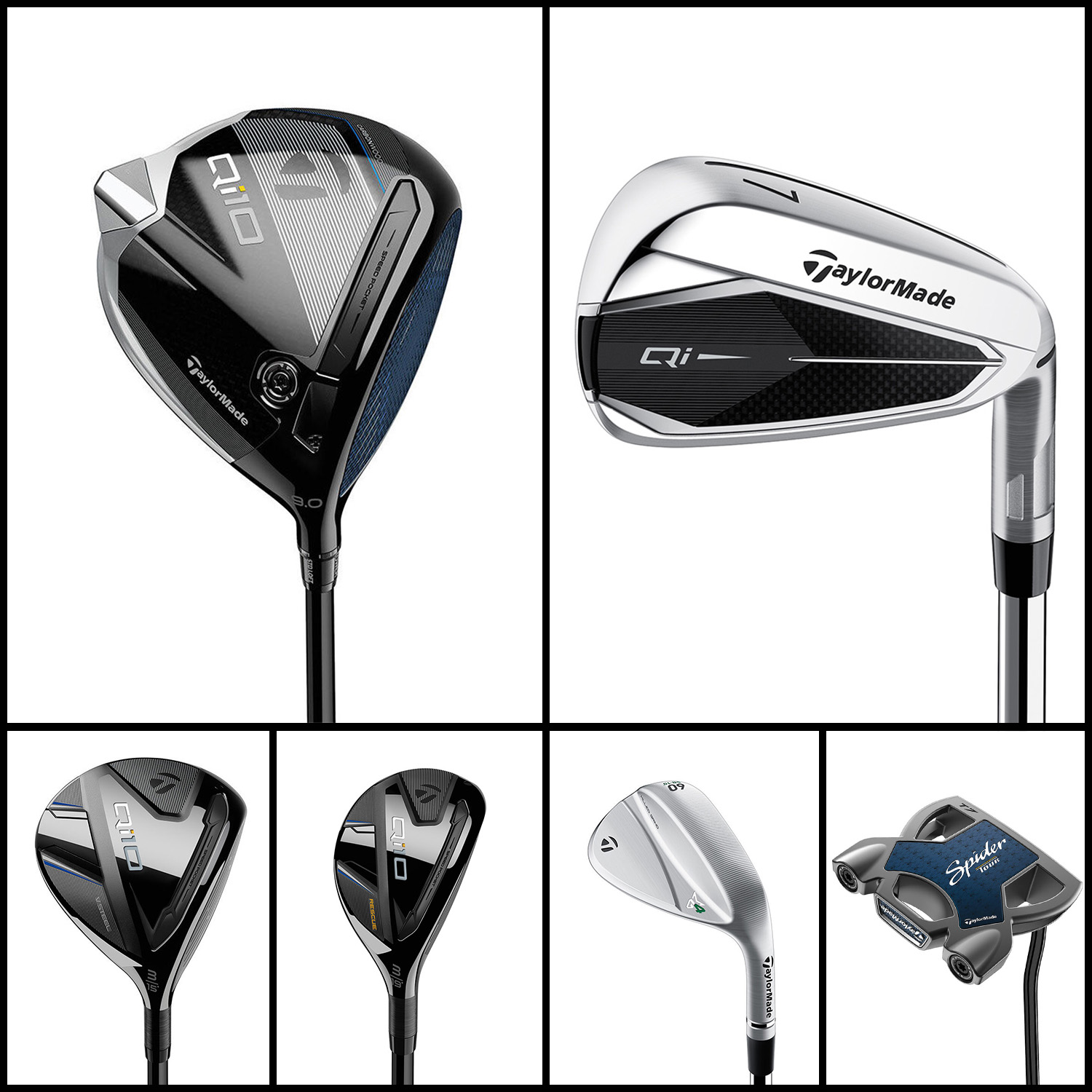 TaylorMade Qi10 (right-handed, stiff flex), +1 inch - Clublender