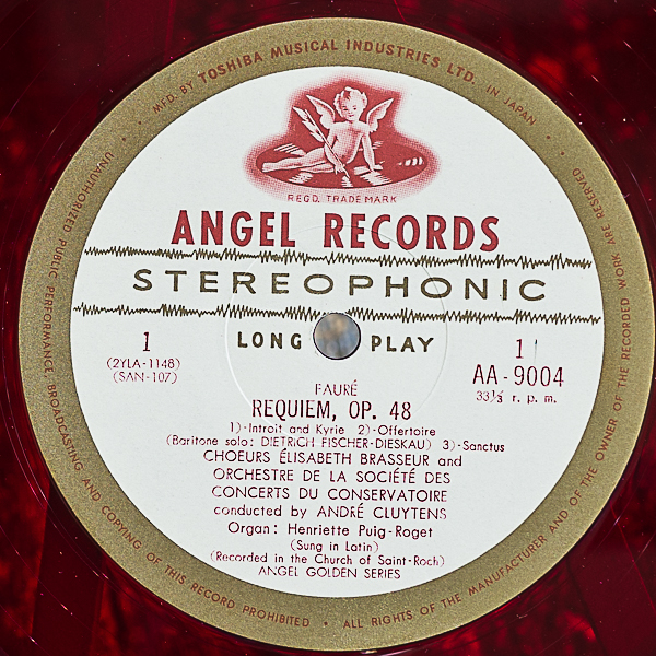 アンドレ・クリュイタンス指揮/フォーレ：レクイエム｜🔴レコード