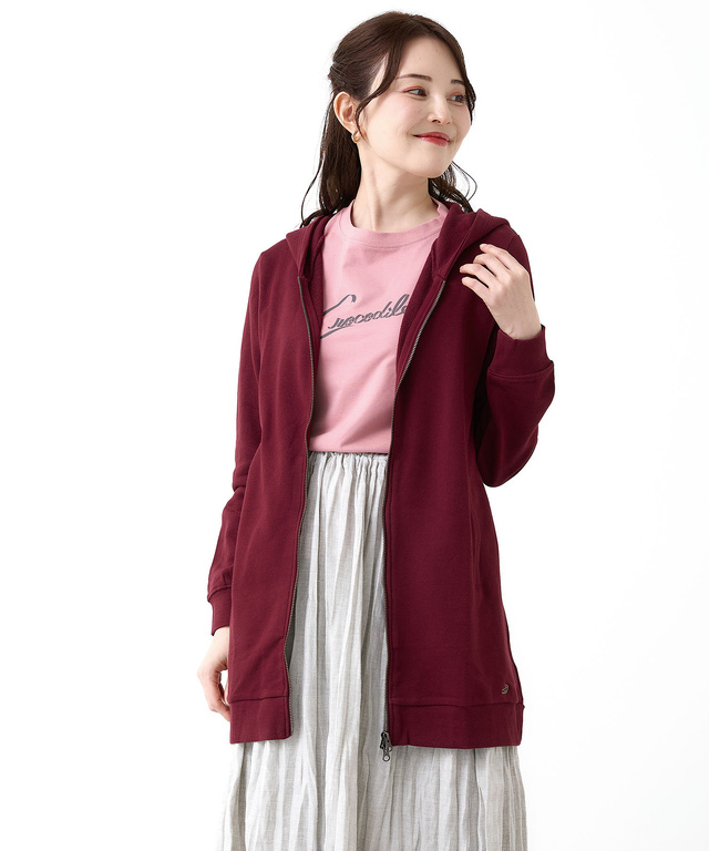 レディース 裏毛 チュニック パーカー【オンラインショップ限定】通販