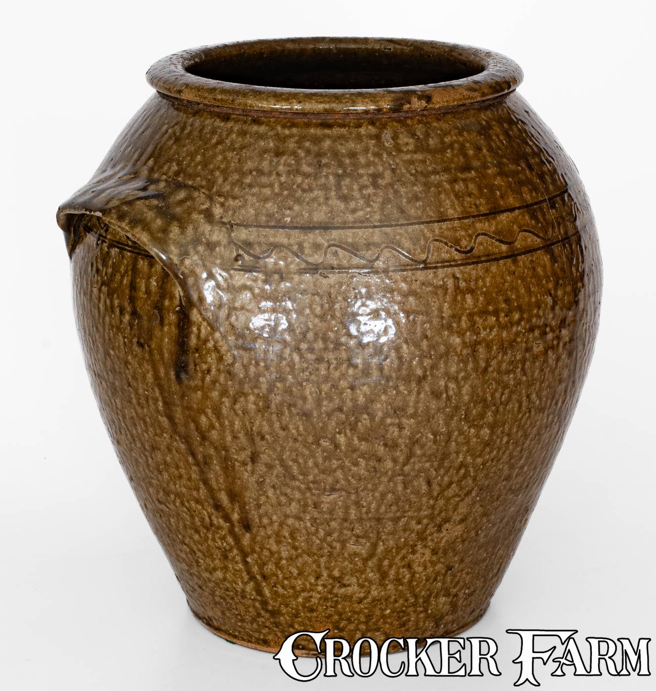 Lincoln County, NC Alkaline-Glazed Stoneware Jar, possibly Daniel