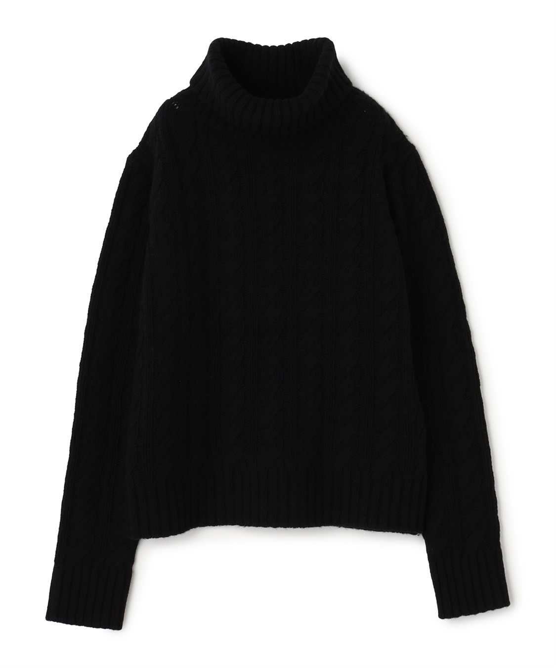 TIME SALE】ケーブル編みタートルネックニット 49AV JUNKO SHIMADA