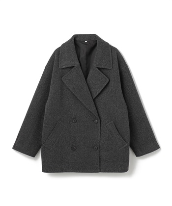 anyfee/大きいサイズ】ミディ丈Pコート anyfee｜クロスプラス公式通販