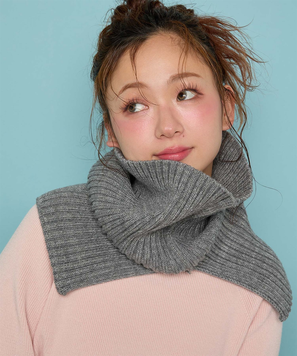 Yoki】ニットハイネックウォーマー Life Style by cross marche