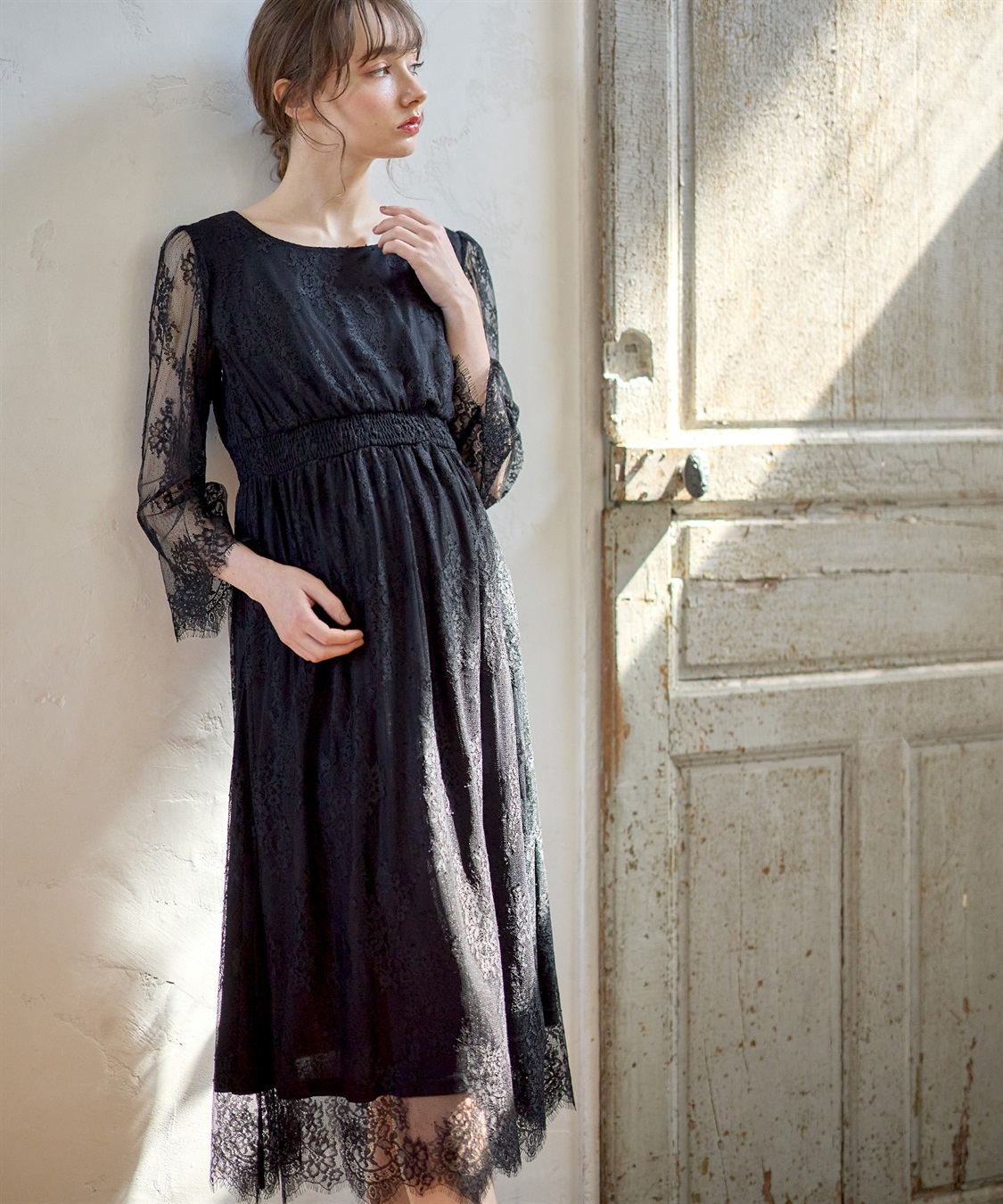 リバーレース フォーマルワンピース(授乳口付き) Rosemadame｜クロス