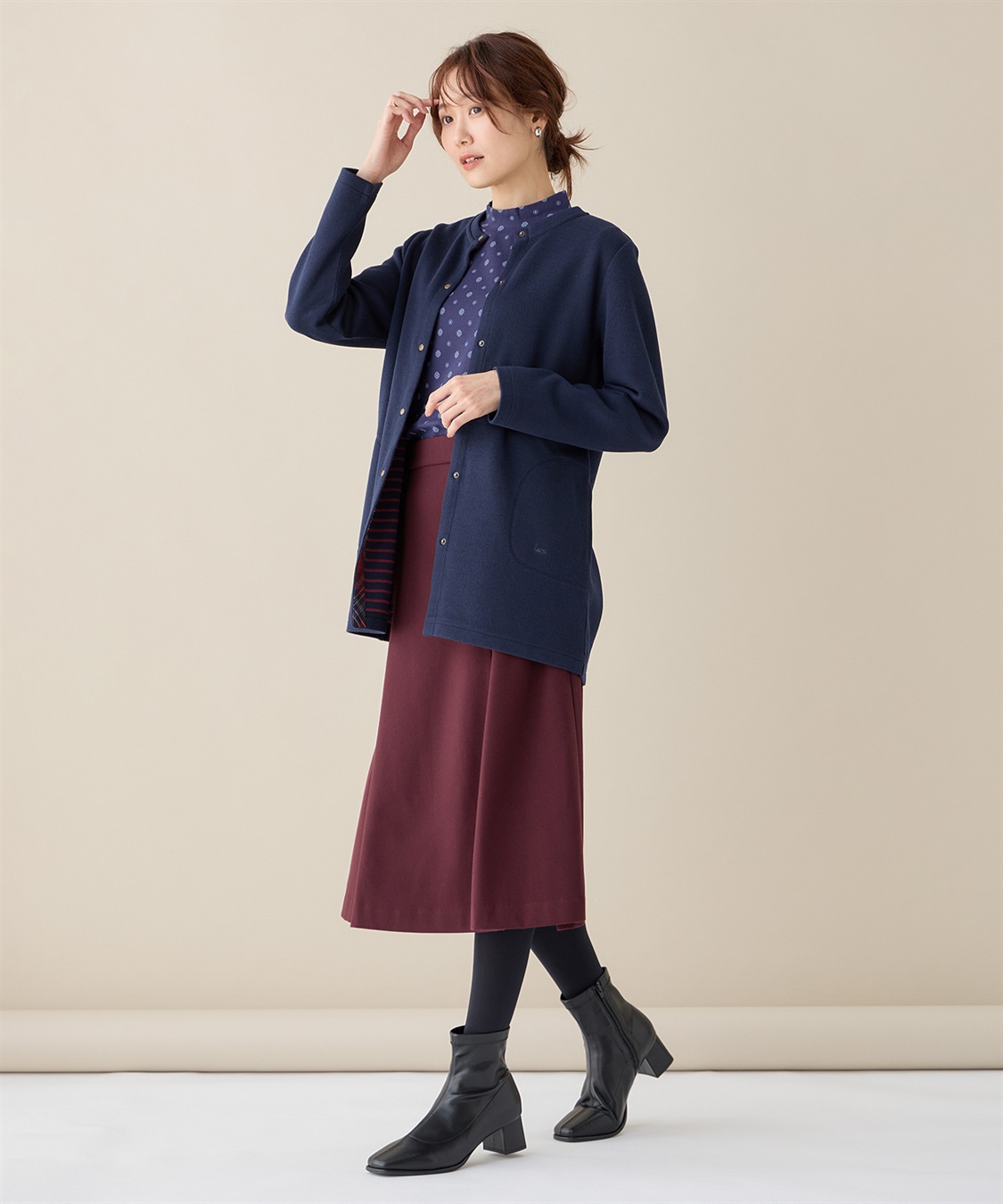 ダブルフェイスカーディガン DECOY｜クロスプラス公式通販サイト