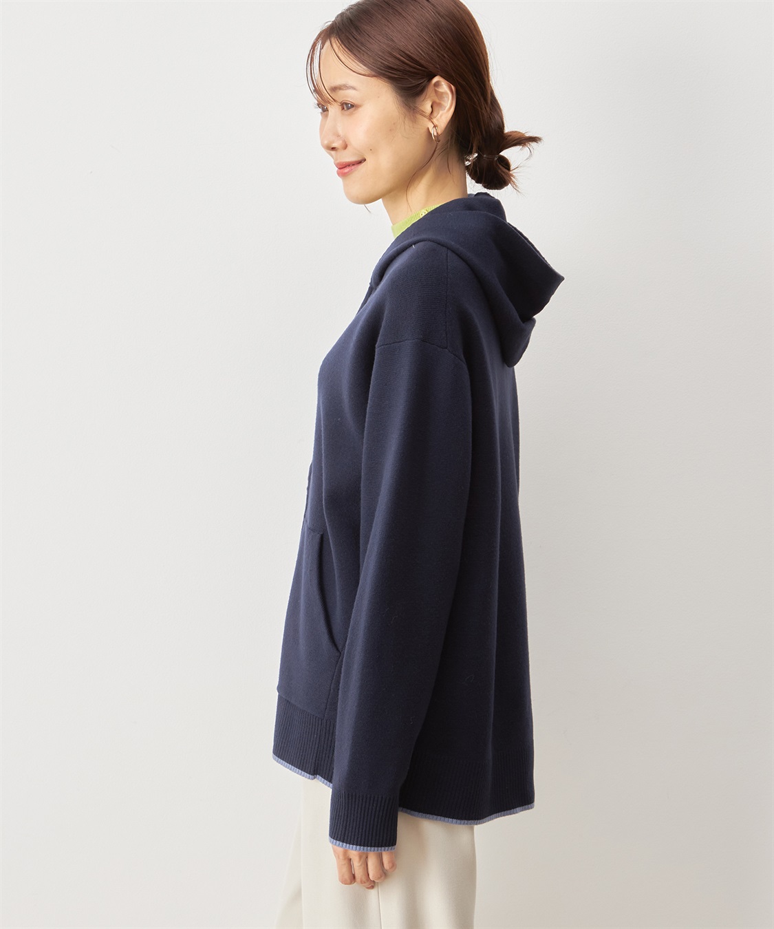 ジップニットパーカー Petit Honfleur｜クロスプラス公式通販サイト