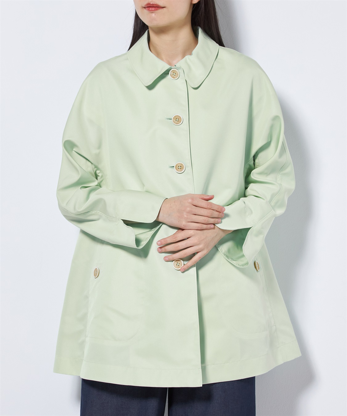 24時間限定 FLASH SALE】ショート丈ステンカラーコート 49AV JUNKO