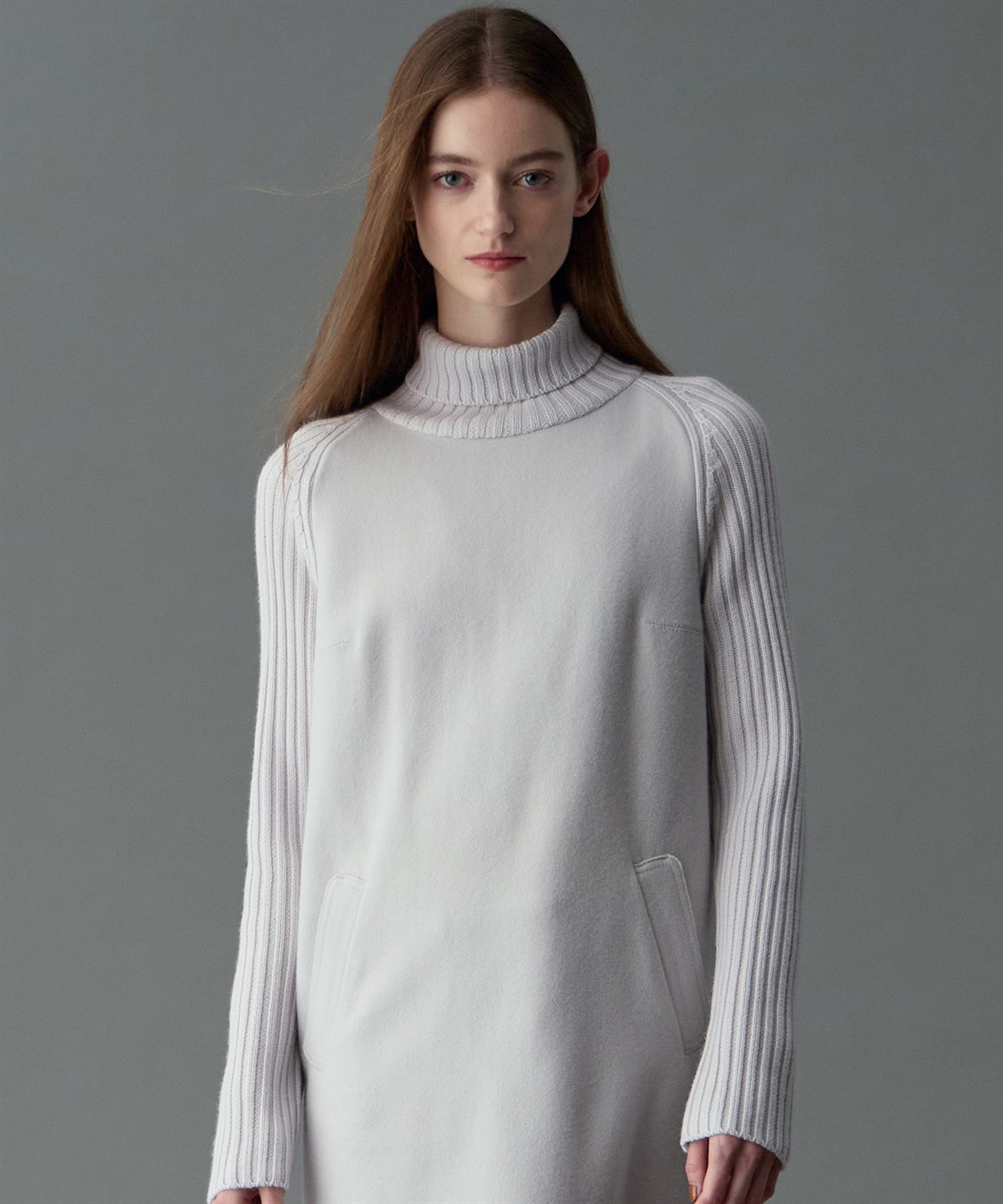 異素材コンビロング丈ワンピース 49AV JUNKO SHIMADA｜クロスプラス