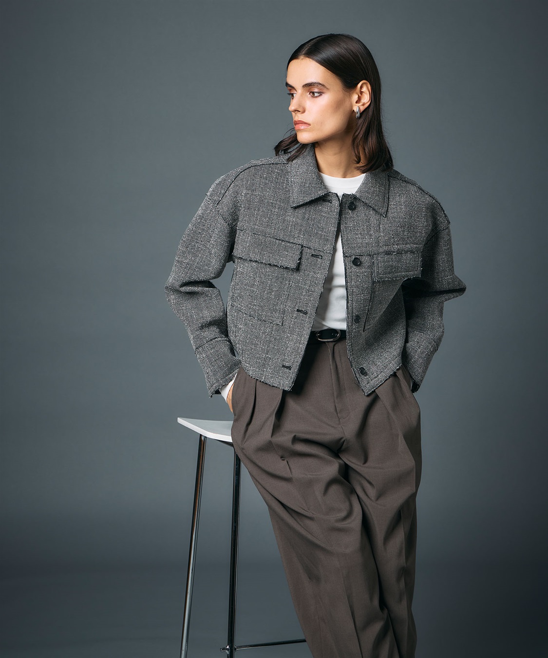 ボンディングステンカラーブルゾン N.O.R.C｜クロスプラス公式通販サイト