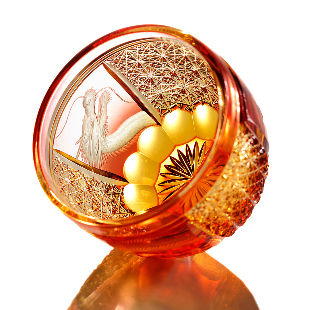 Jewel Kiriko レッドドラゴンの酒杯の通販情報 - Craft Style