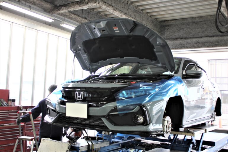 FK7 シビックをスプーン PROGRESSIVE SPRINGでローダウン！！ | FK7