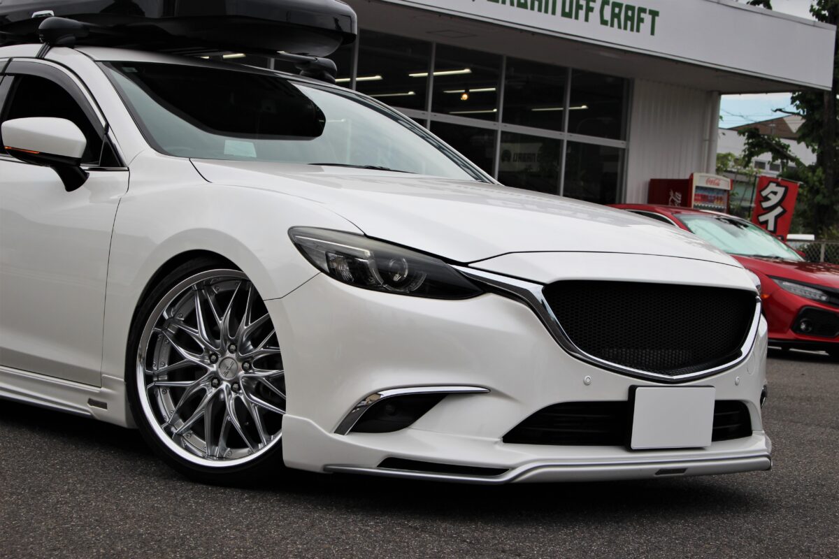 GJ型アテンザをイデアル 車高調でシャコタンにしちゃいました