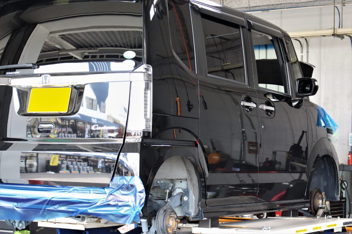 JF2 N-BOX カスタム 4WD車をTEIN FLEX Z でローダウン。 | 中川店