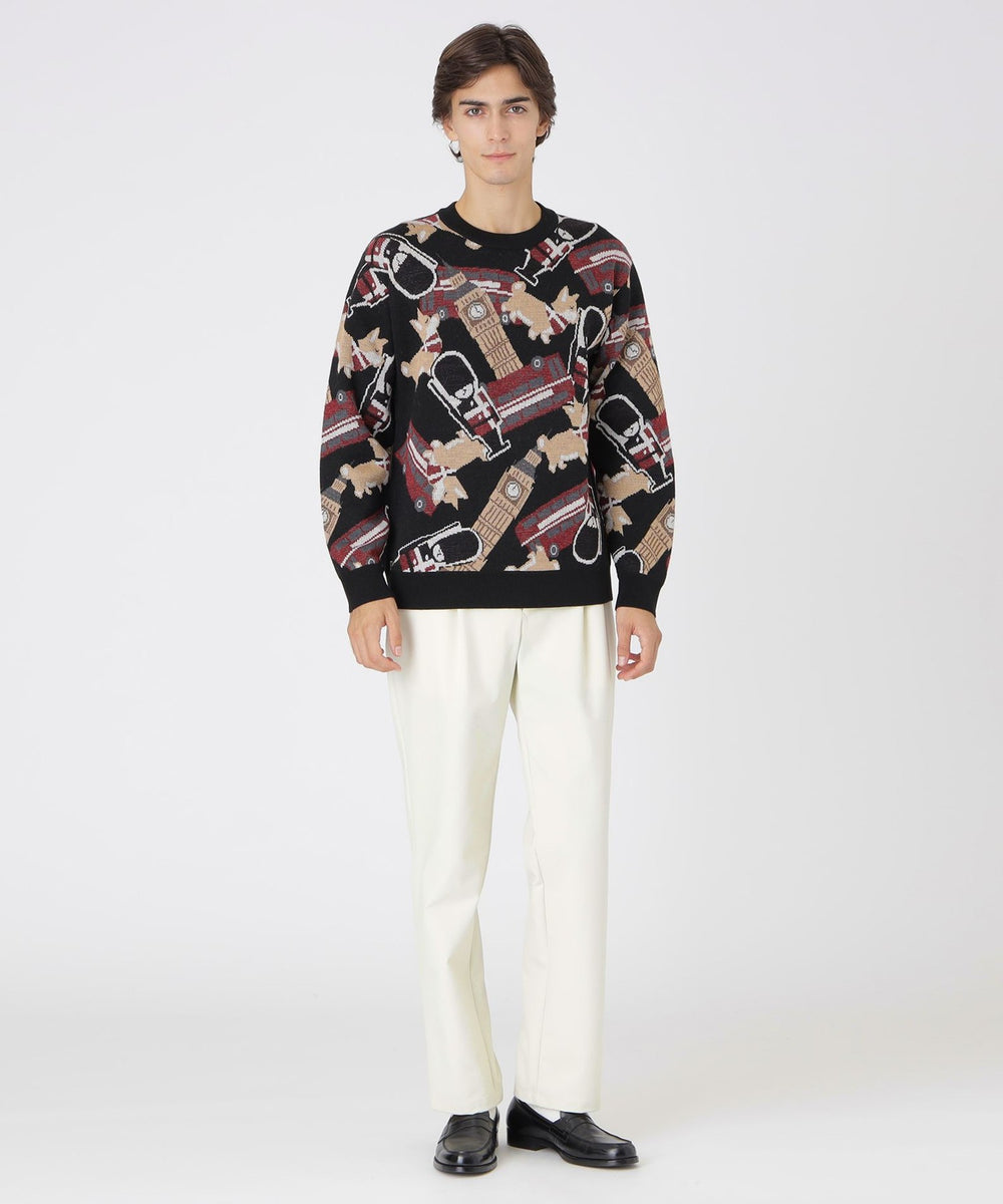 一部店舗限定】ブリティッシュモチーフジャカードニット（ニットウェア