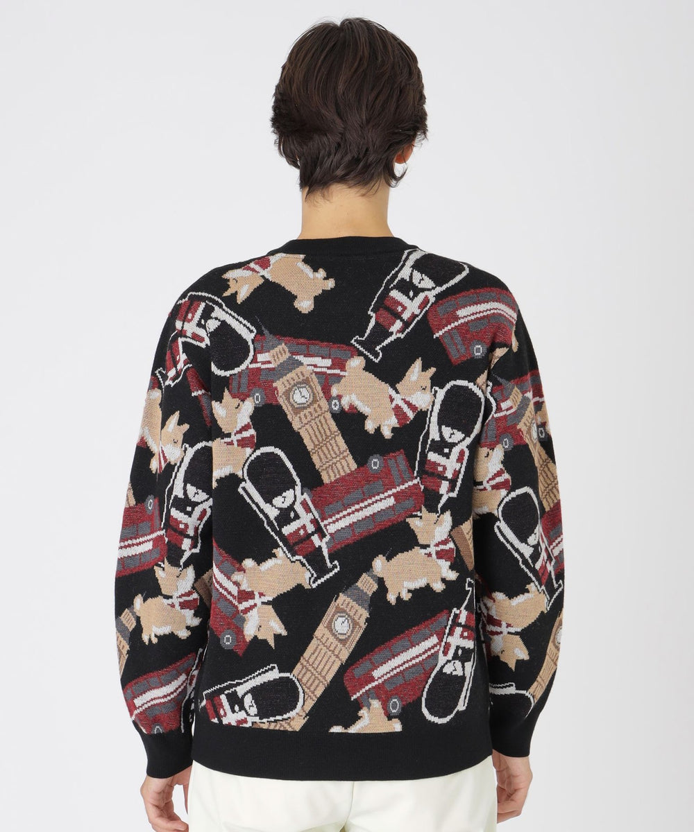 一部店舗限定】ブリティッシュモチーフジャカードニット（ニットウェア