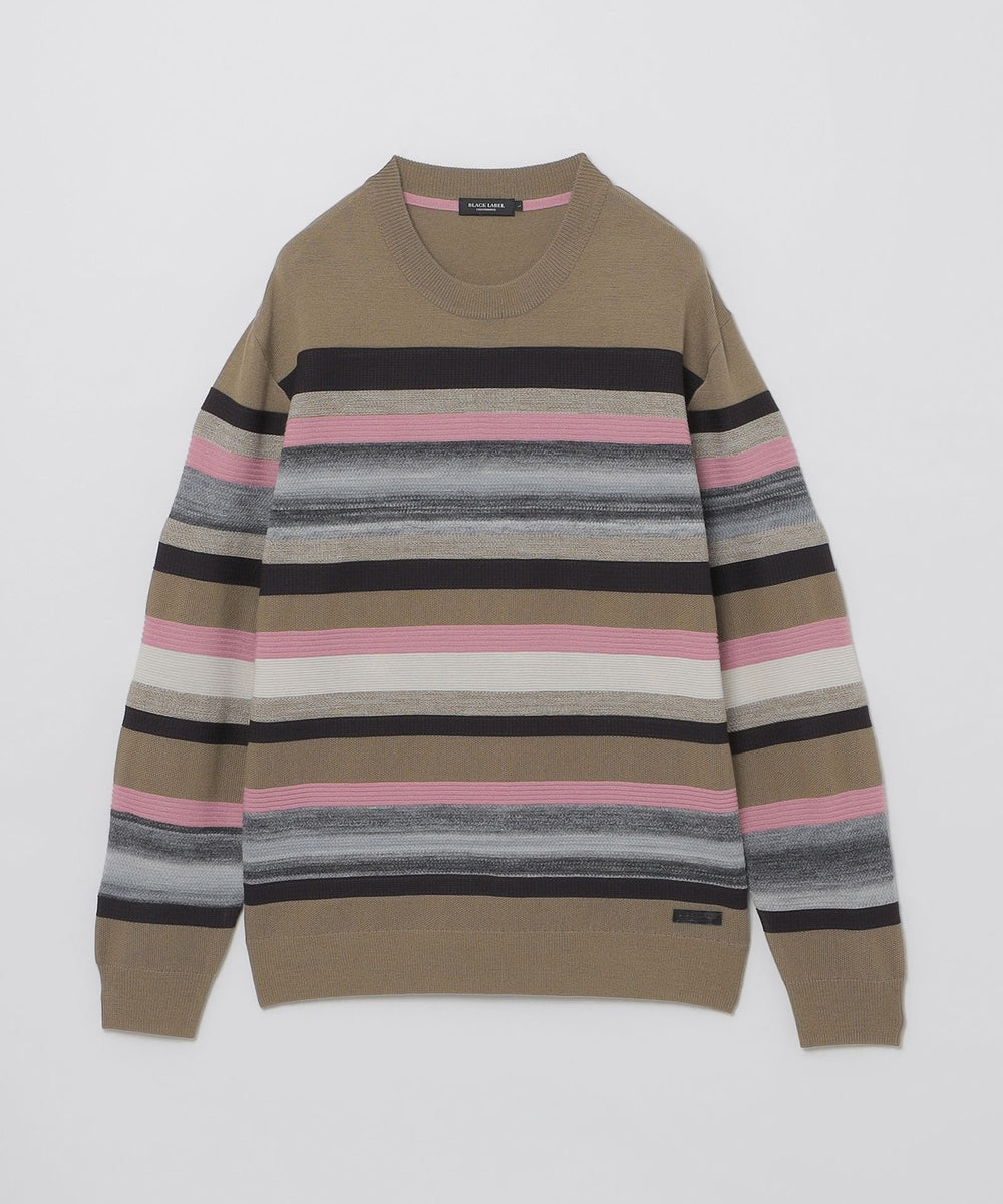 カスリボーダーニット（ニットウェア）｜BLACK LABEL CRESTBRIDGE