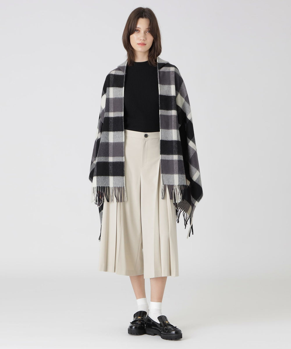 クレストブリッジチェックフード付きストール（マフラー・ストール