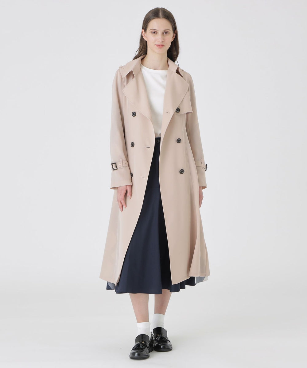 一部予約販売】ツイルフレアトレンチコート（コート）｜BLUE LABEL
