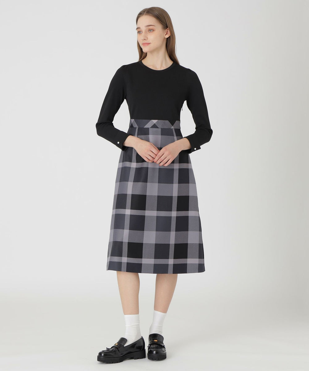 クレストブリッジチェッククロッシングビエラドッキングドレス（ドレス