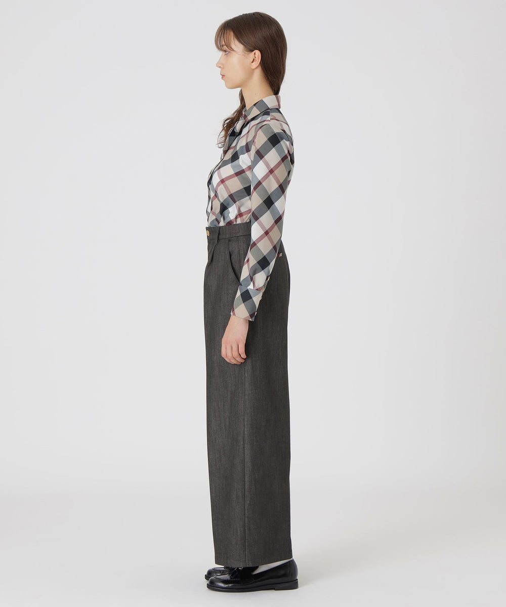 ハイウエストワイドパンツ（パンツ）｜BLUE LABEL CRESTBRIDGE(ブルー
