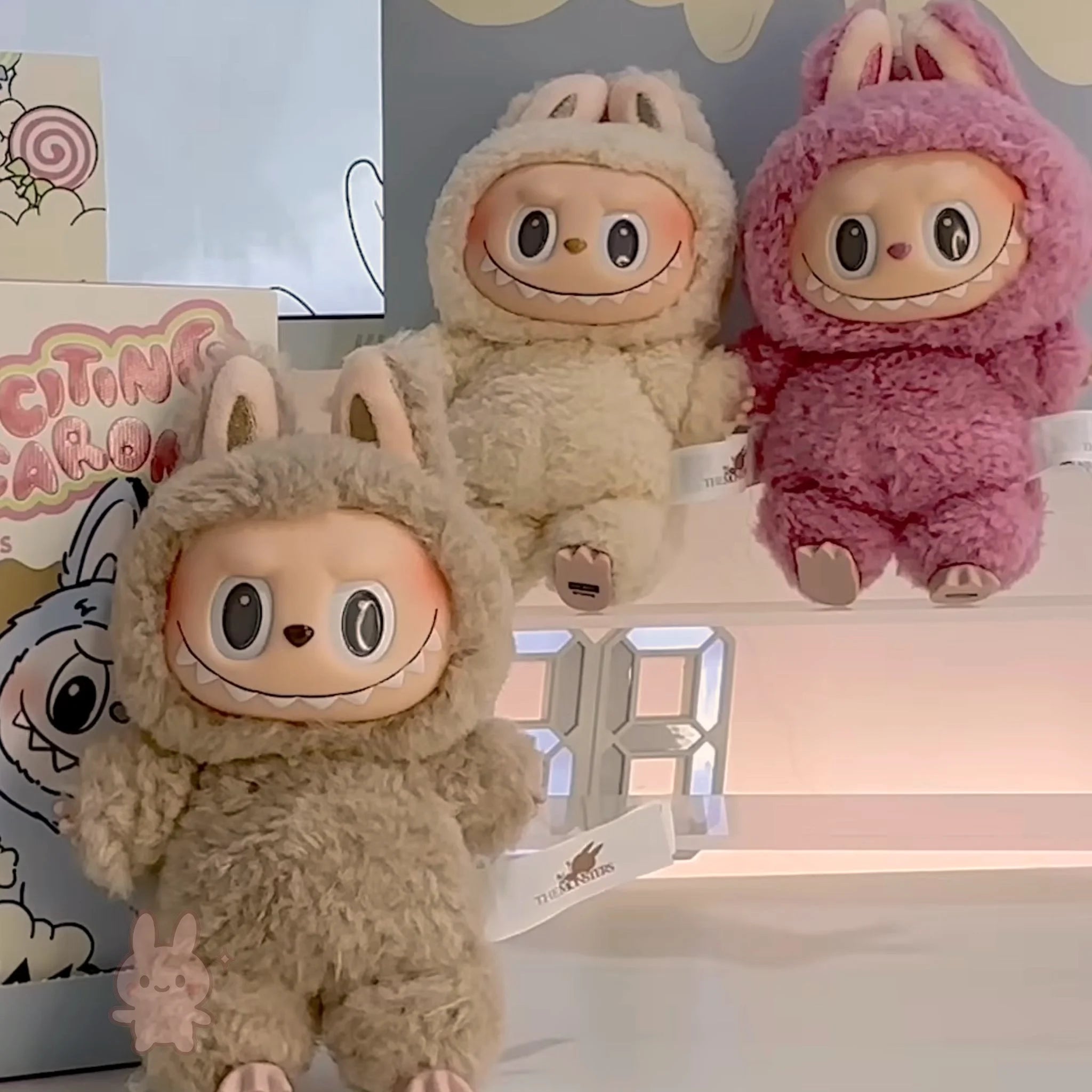 Pop Mart Labubu Exciting Macaron Vinyl Face Plush Blind Box