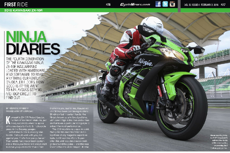 2016 Kawasaki ZX-10R Superbike: TEST RIDE - Cycle News