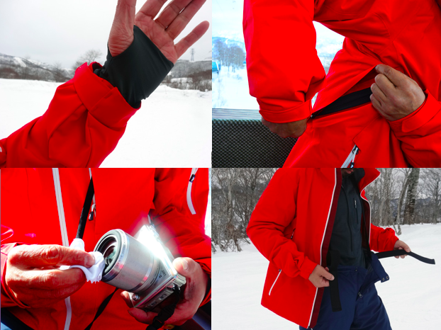 ピークパフォーマンスのスキーウェア［マルーンジャケット］が