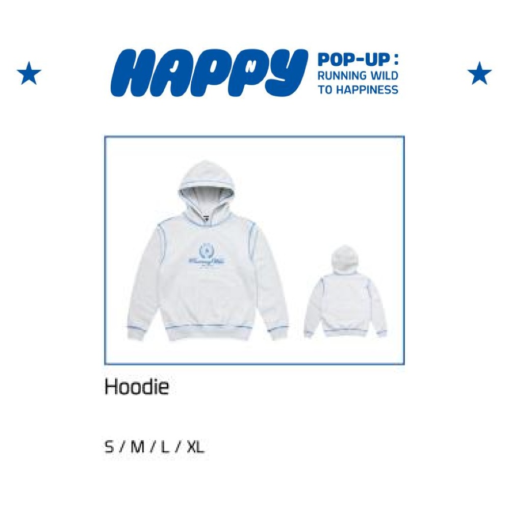 BTS Jin HAPPY POP-UP : RUNNING WILD TO HAPPINESS Hoodie [PRE ORDER