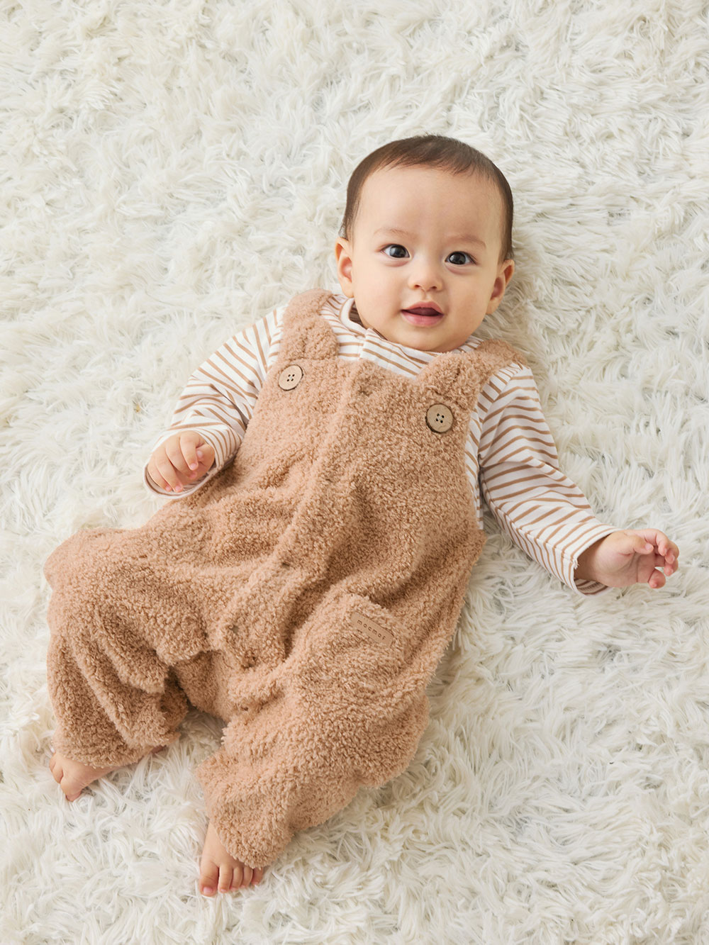 mocmof】くま重ね着風カバーオール | ロンパース・カバーオール(品番