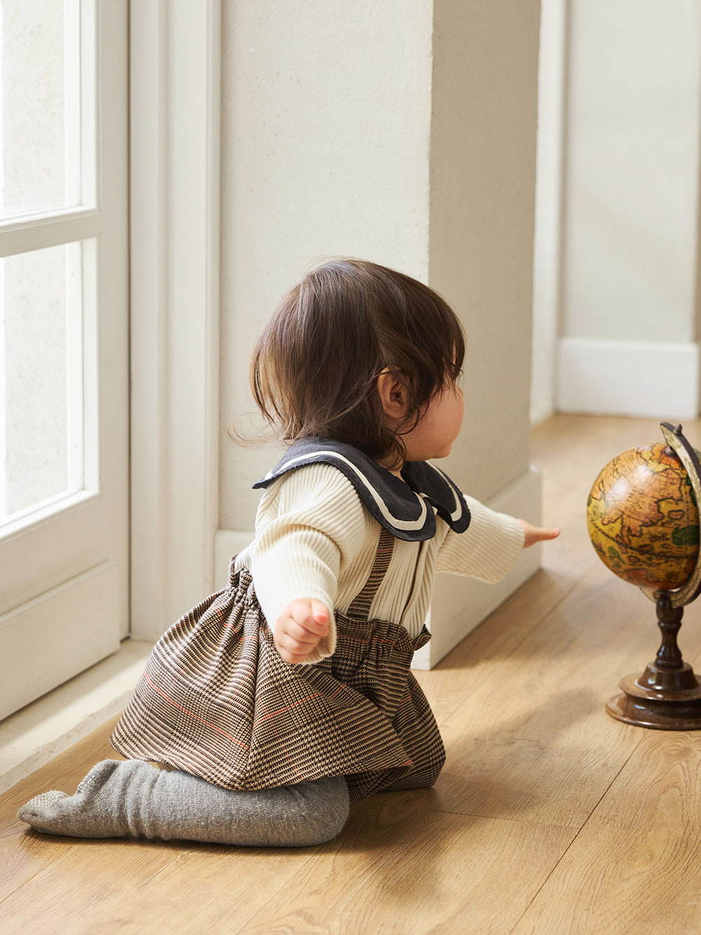 Ampersand】チェック柄スカートロンパース | ロンパース・カバーオール