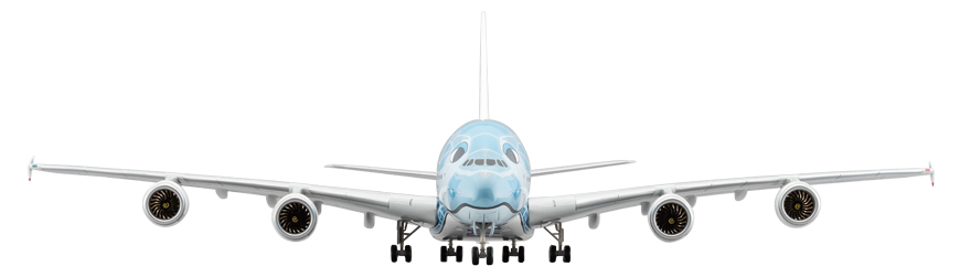 NH20163 1:200 A380 JA381A FLYING HONU ANAブルー スナップフィット