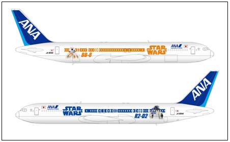 ANA 『STAR WARS™プロジェクト』新たに2機の特別塗装機のデザインを
