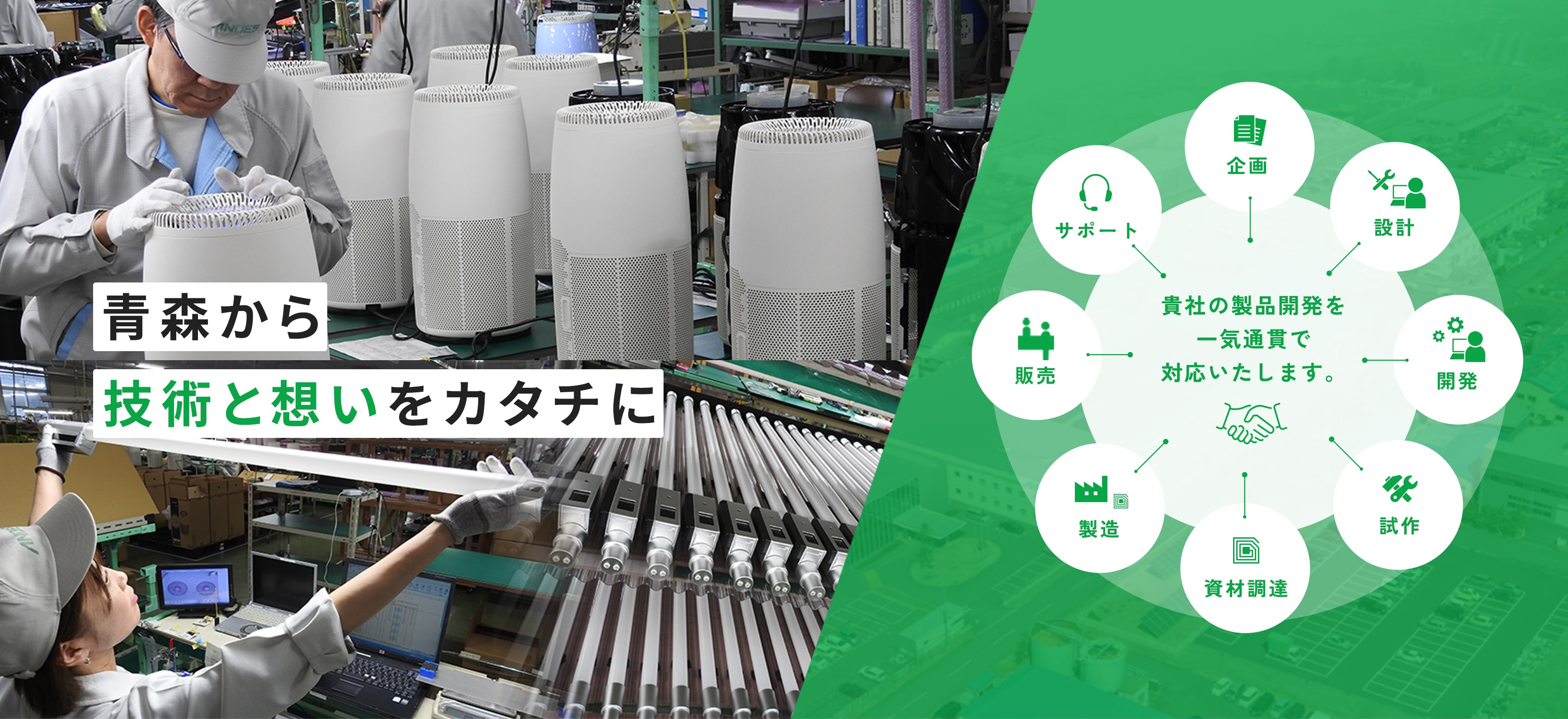 アンデス電気株式会社-青森から技術と想いをカタチに